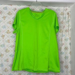 Xxl xion lime green wicking t shirt 100% polyester